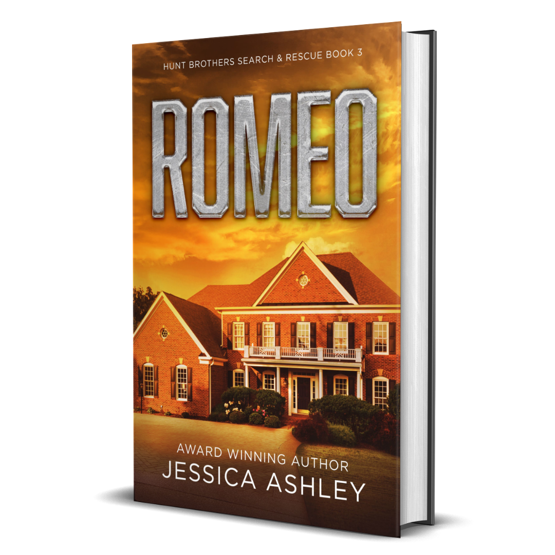 Book cover of 'Romeo' by Jessica Ashley with a house image on a white background