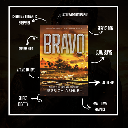 Book cover of 'Bravo' by Jessica Ashley with genre descriptors on a dark background