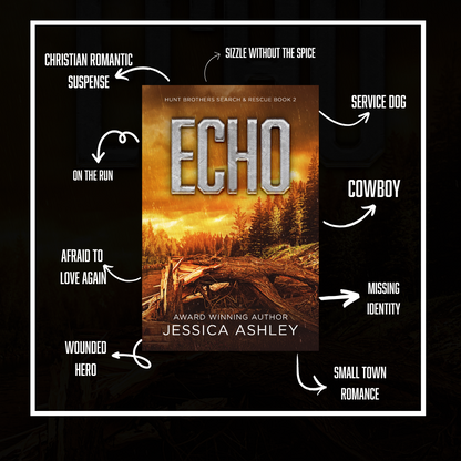 Book cover of 'Echo' by Jessica Ashley with genre tags on a black background