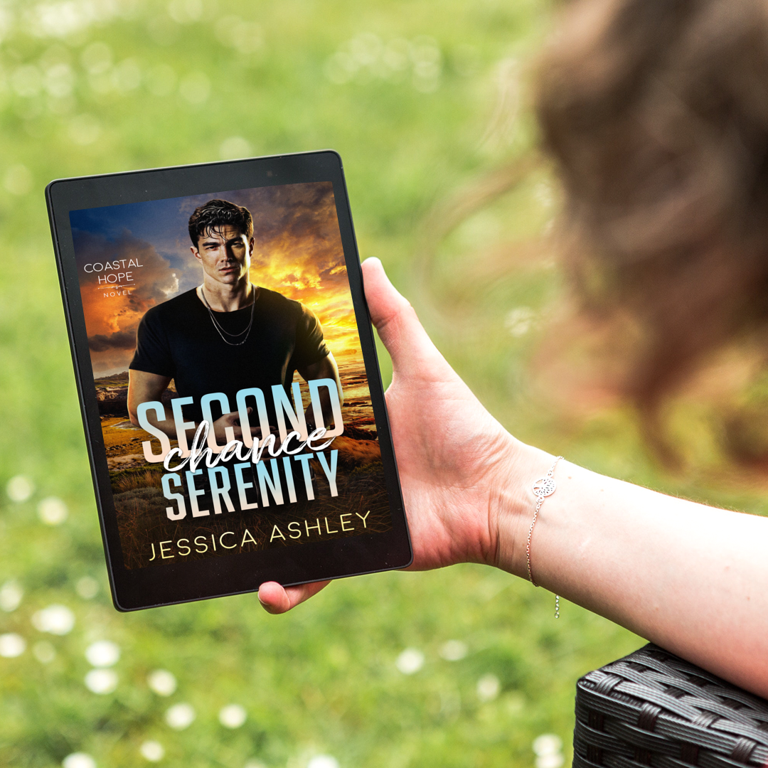Second Chance Serenity Coastal Hope Series eBook being read outside